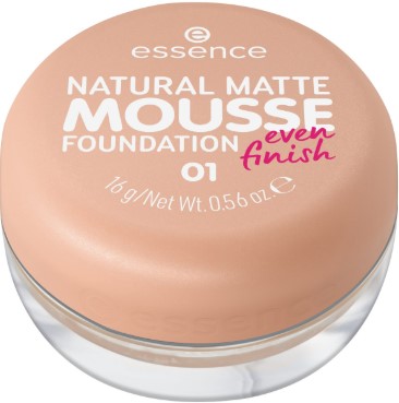 essence NATURAL MATTE MOUSSE FOUNDATION