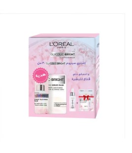 L'OREAL PARIS Glycolic Bright Glowing Serum + Glycolic Bright Instant Glowing Serum Mask