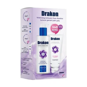 Drakon Whitening Intimate Zone Routine ( wash 200ml + cream 50ml )